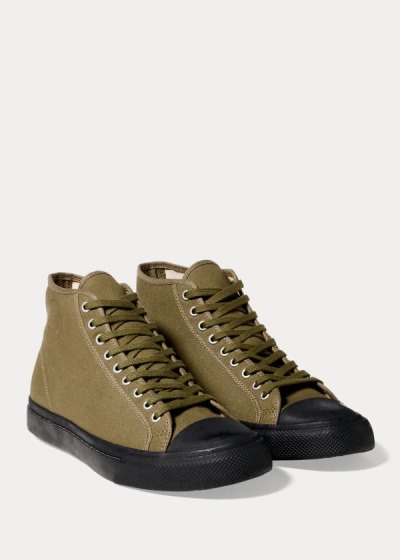 Ralph Lauren Mayport Lærred Sneakers Herre Danmark (ZFSGD6729)